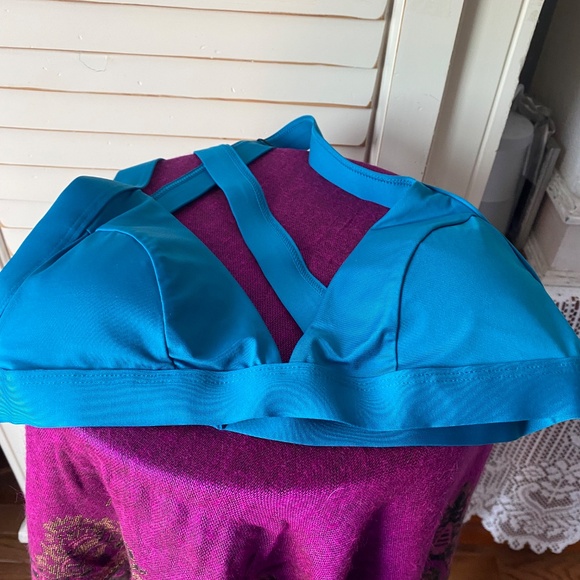 Onia dark teal bikini set Alexandra Top Lily Bottom Large New w Tags - Picture 6 of 16